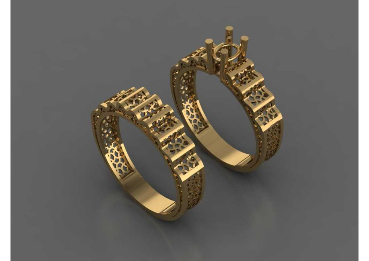 New 44 Pair Rings STL & 3DM Files