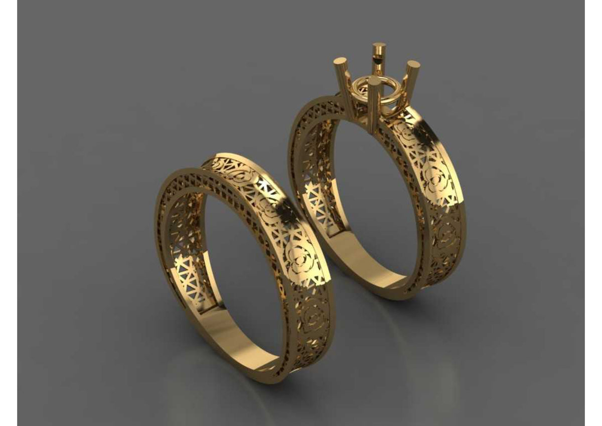 New 44 Pair Rings STL & 3DM Files