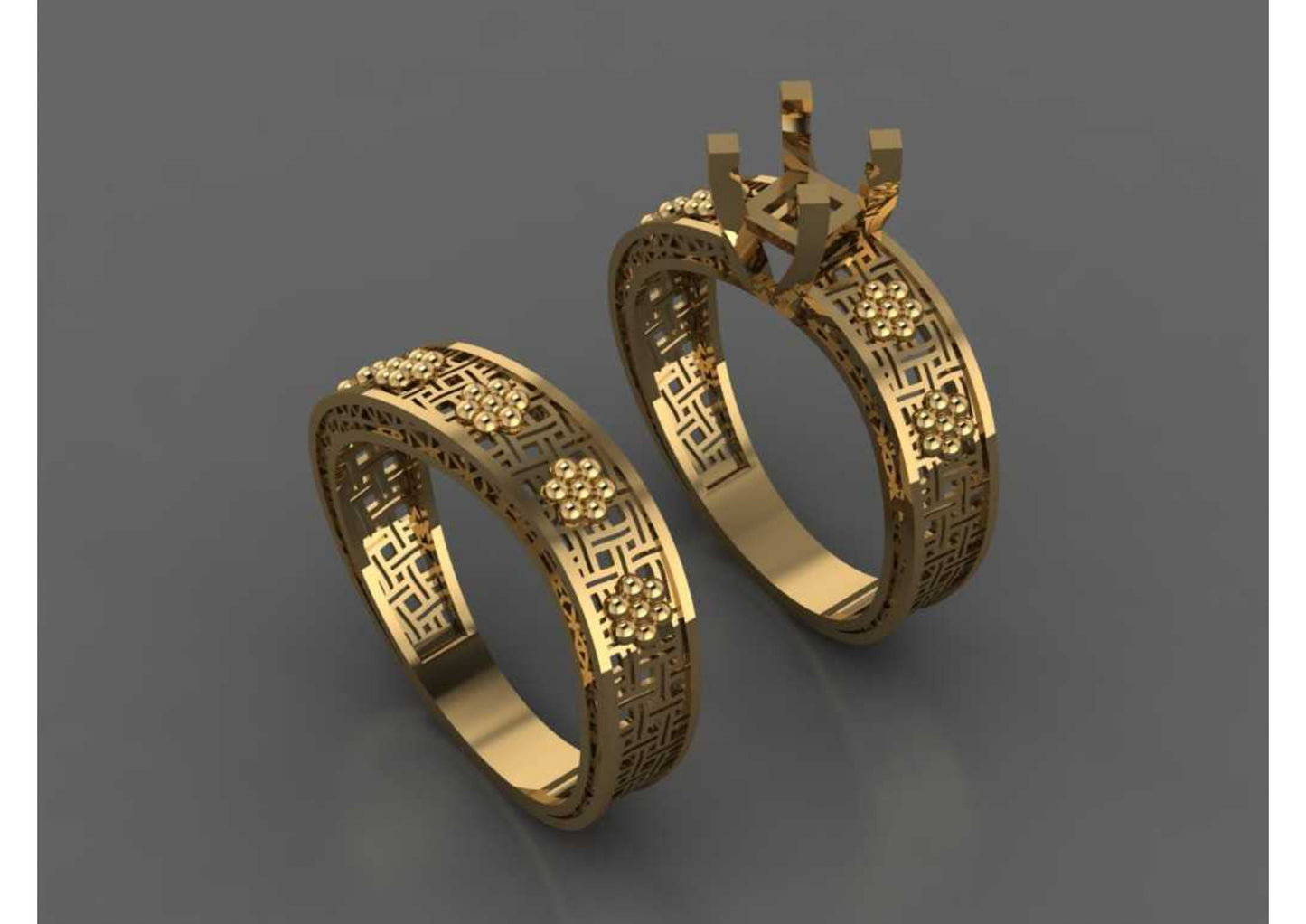New 44 Pair Rings STL & 3DM Files
