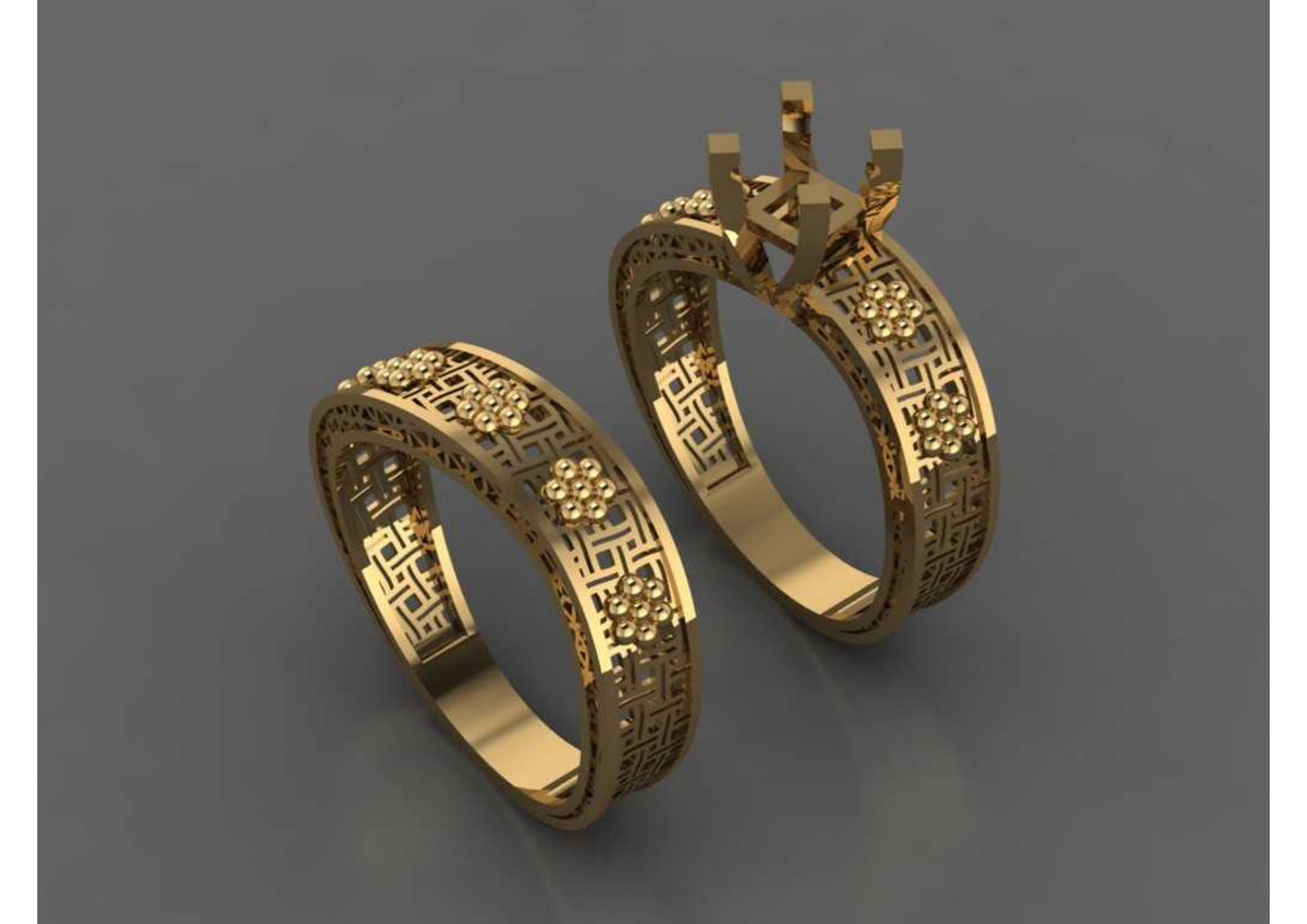 New 44 Pair Rings STL & 3DM Files