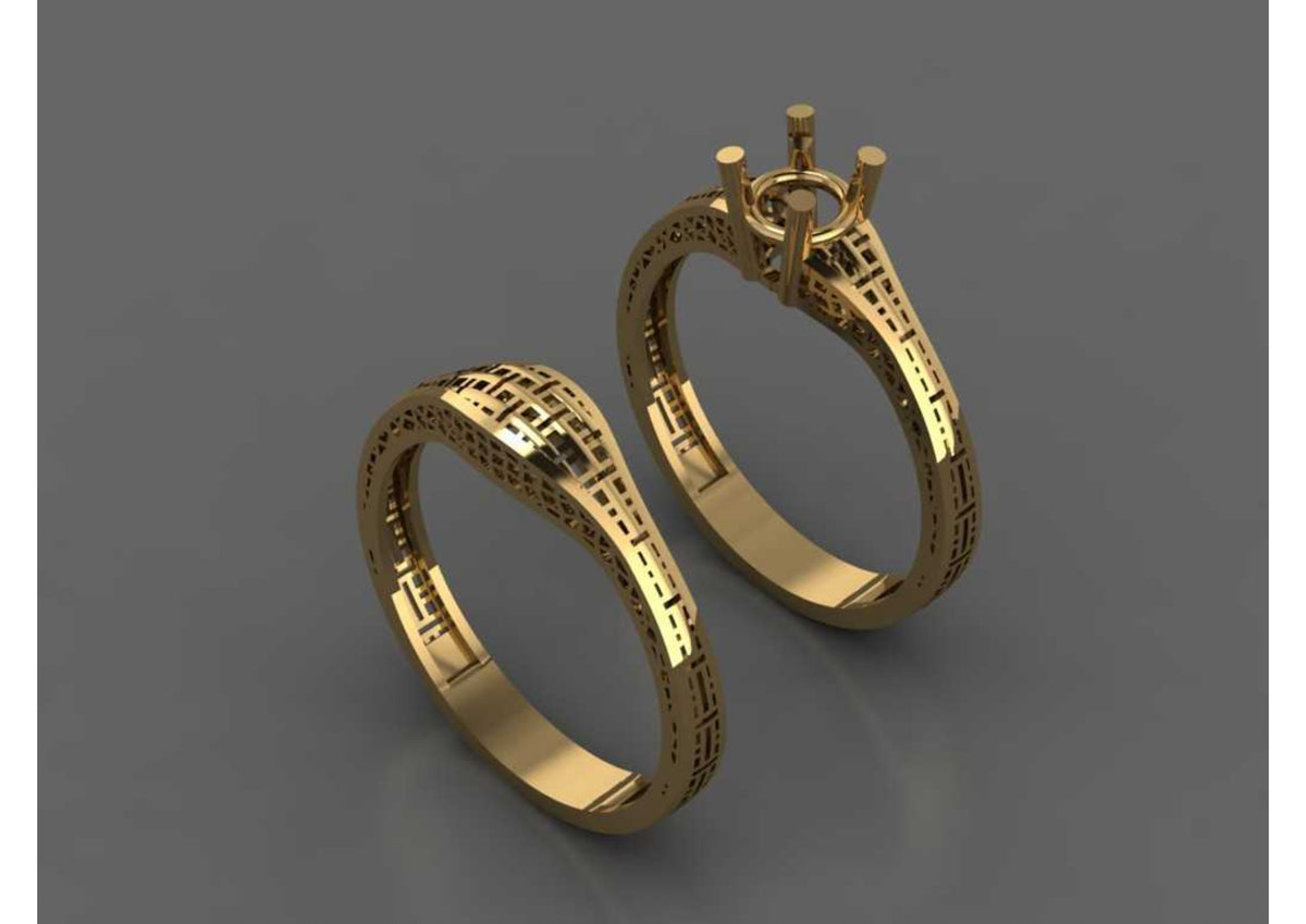New 44 Pair Rings STL & 3DM Files