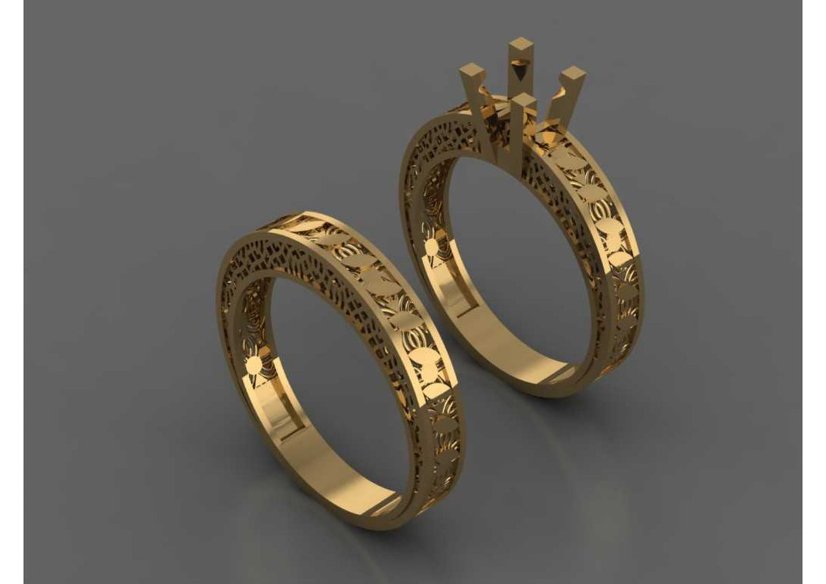 New 44 Pair Rings STL & 3DM Files
