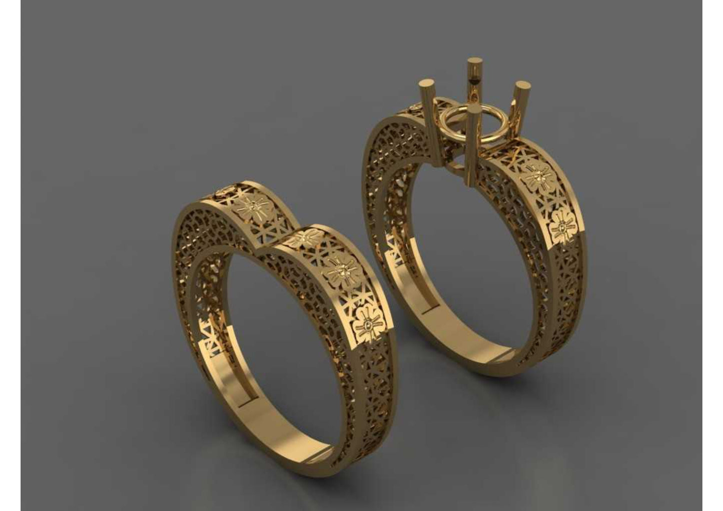 New 44 Pair Rings STL & 3DM Files