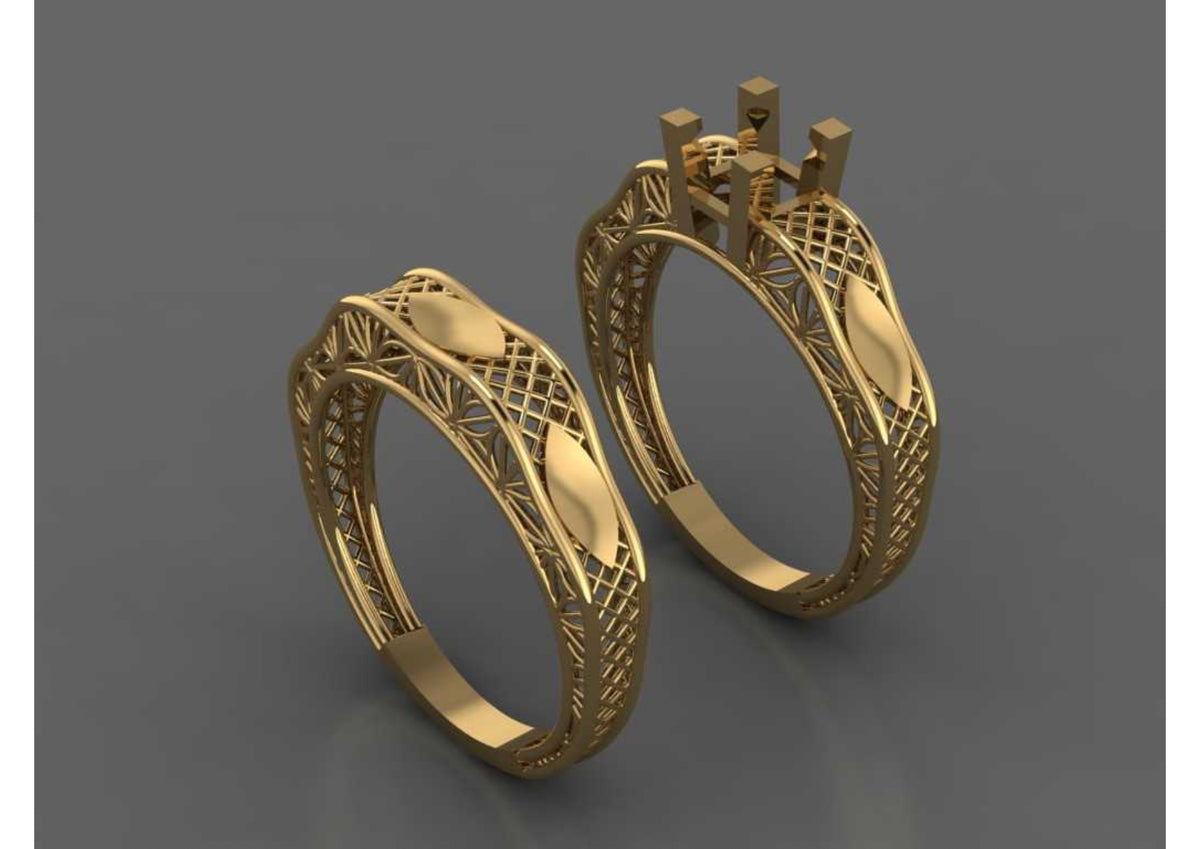 New 44 Pair Rings STL & 3DM Files