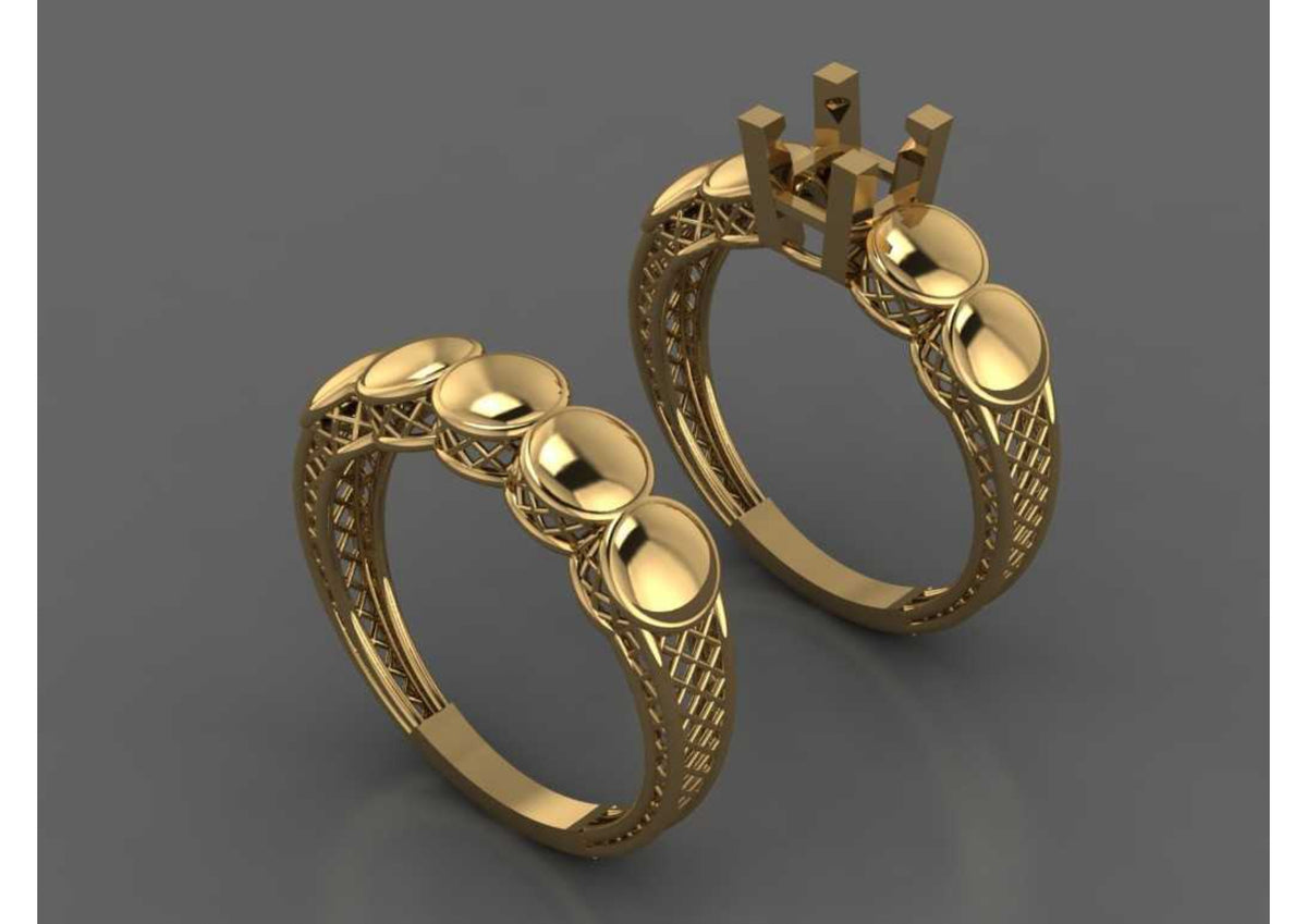 New 44 Pair Rings STL & 3DM Files