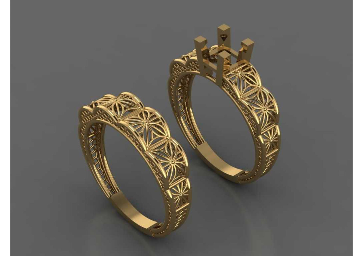 New 44 Pair Rings STL & 3DM Files