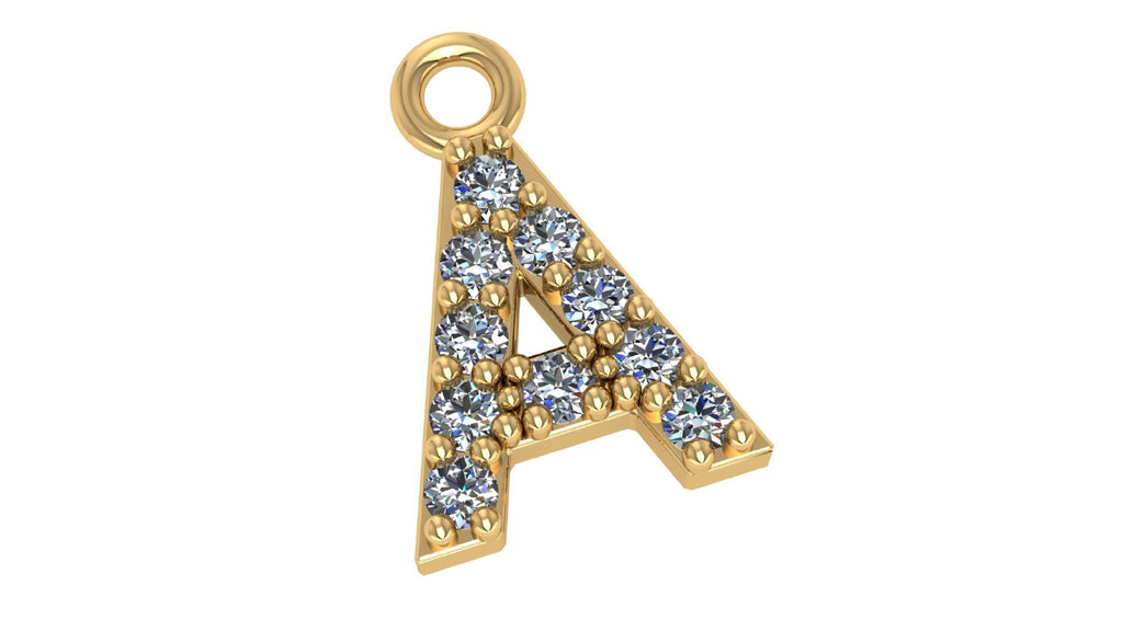 Two Different Style Alphabet Pendants STL Files