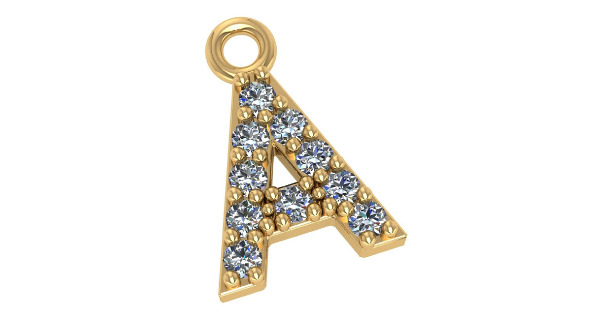 Two Different Style Alphabet Pendants STL Files