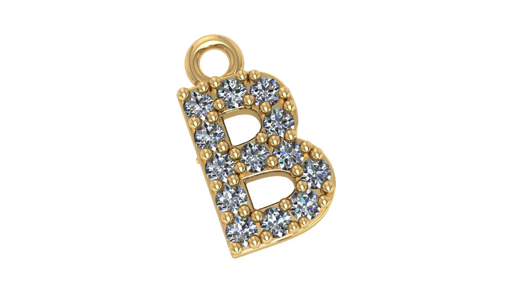 Two Different Style Alphabet Pendants STL Files