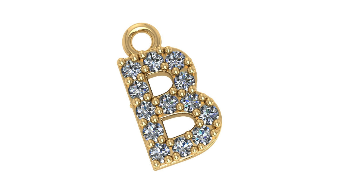 Two Different Style Alphabet Pendants STL Files