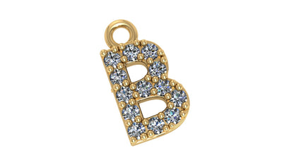 Two Different Style Alphabet Pendants STL Files