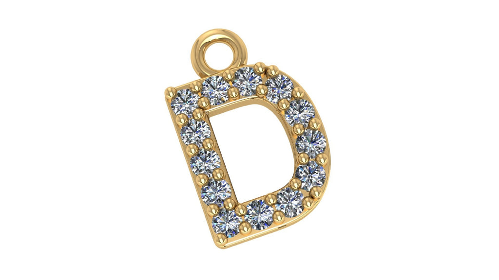 Two Different Style Alphabet Pendants STL Files