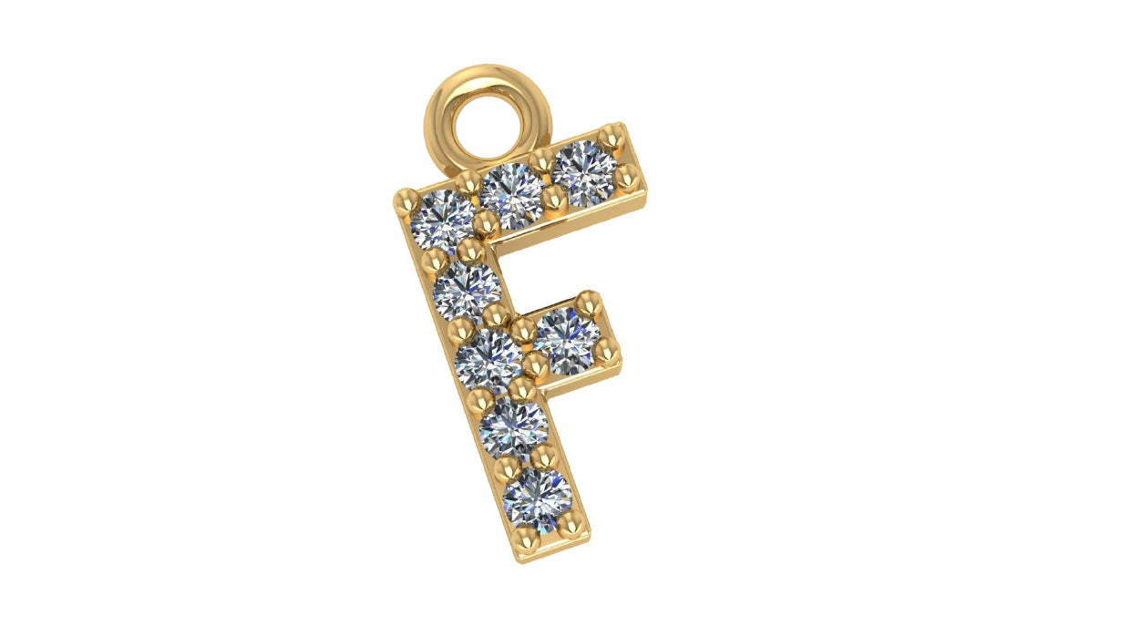 Two Different Style Alphabet Pendants STL Files