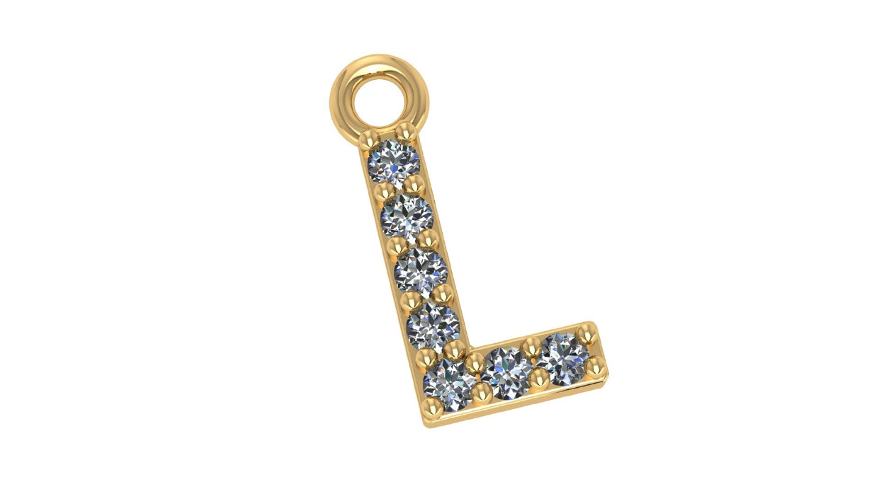Two Different Style Alphabet Pendants STL Files