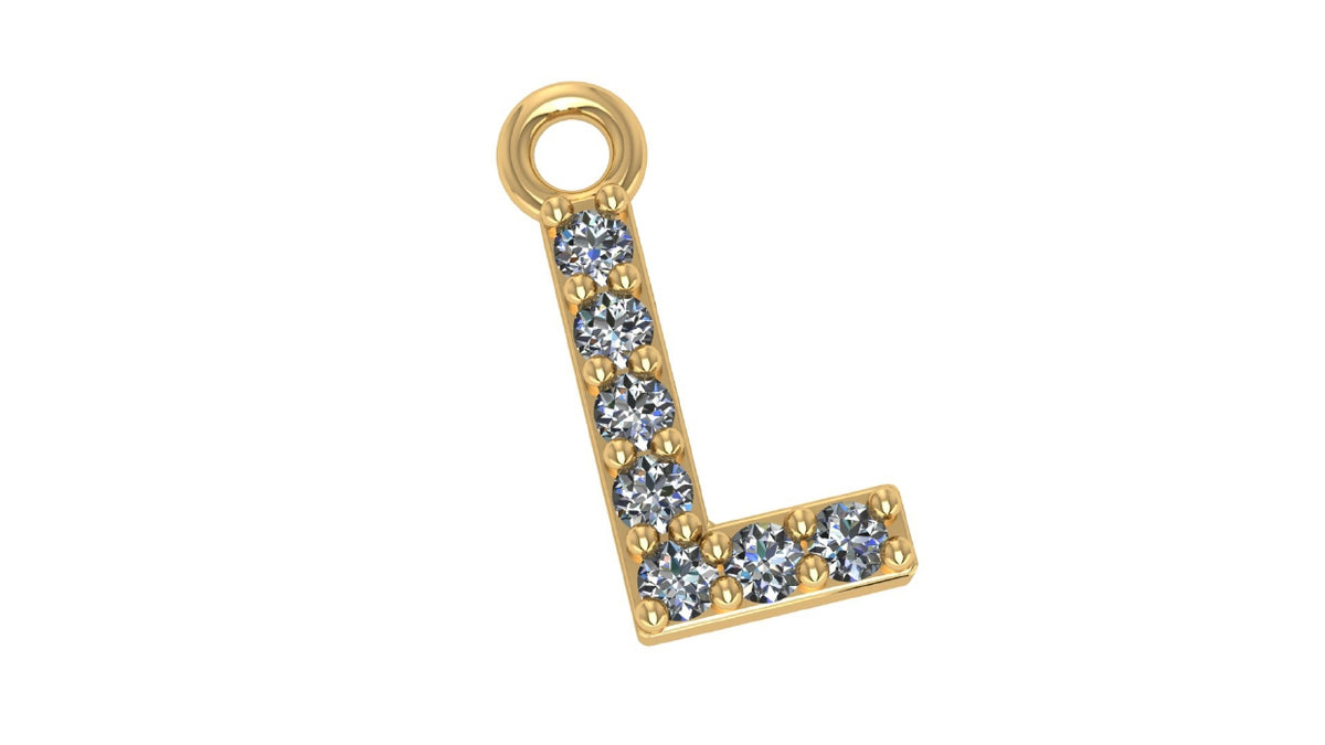 Two Different Style Alphabet Pendants STL Files