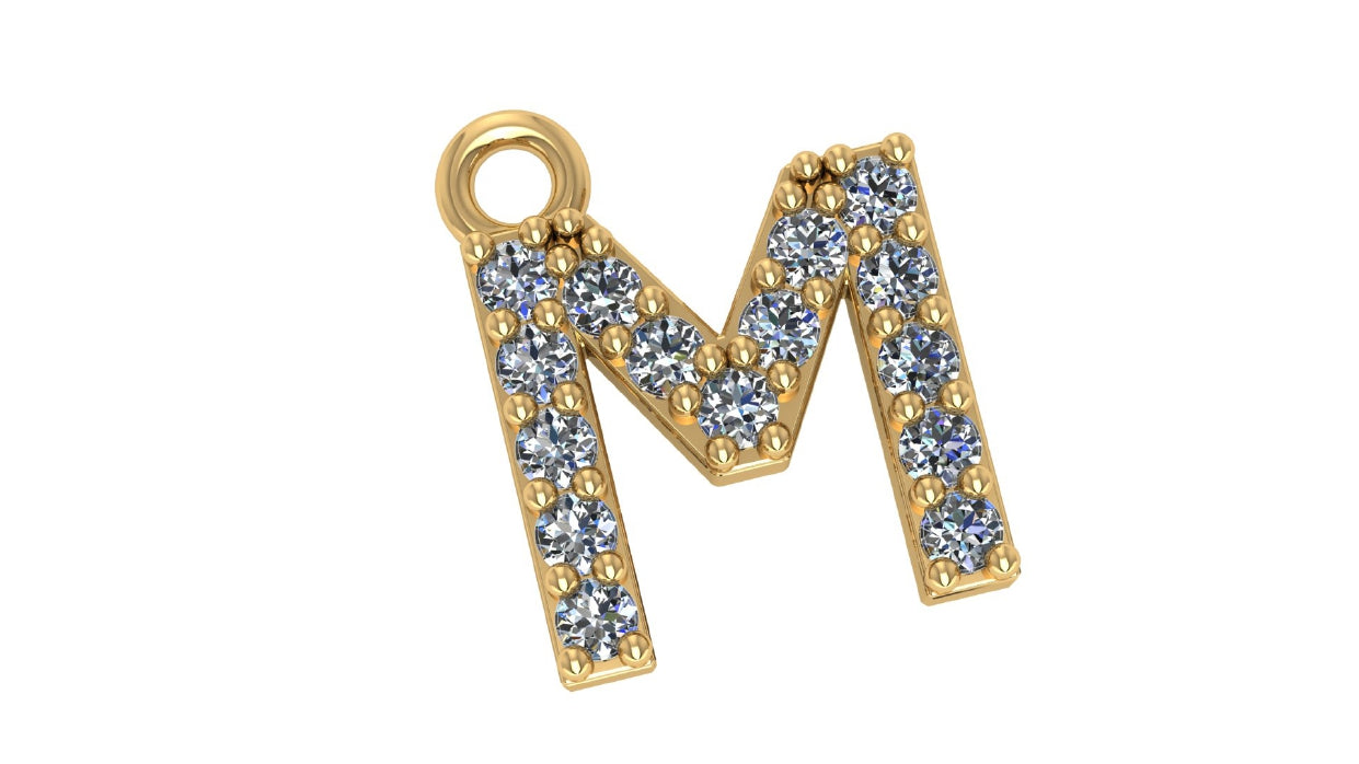 Two Different Style Alphabet Pendants STL Files