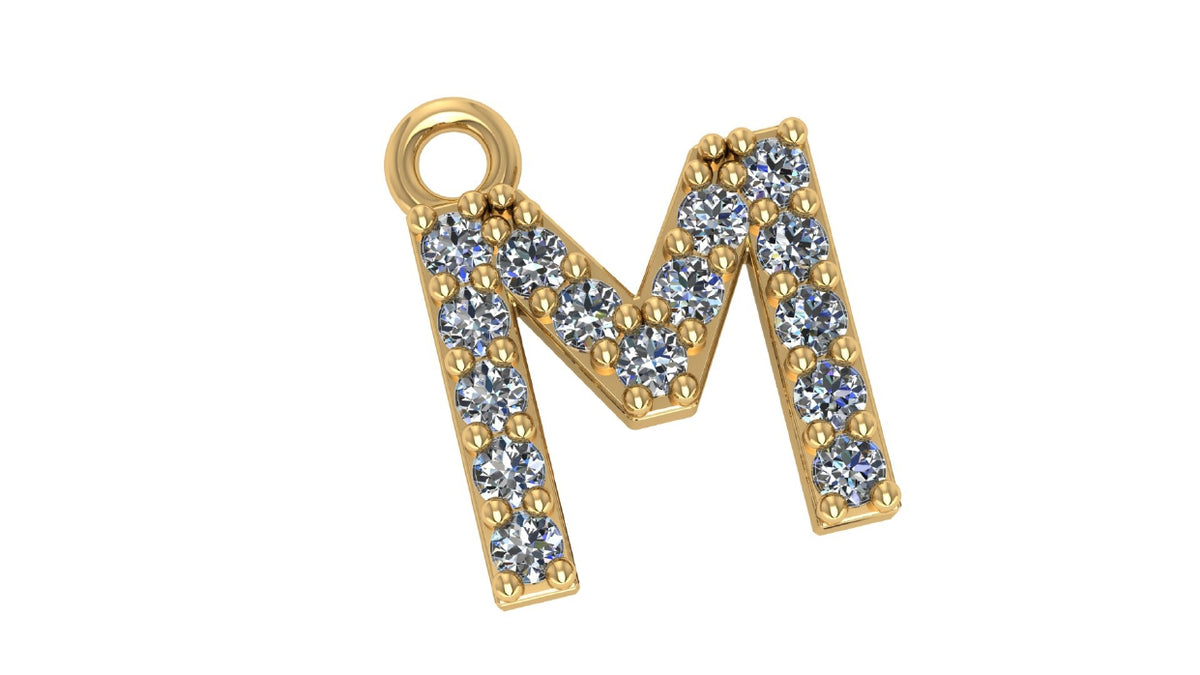 Two Different Style Alphabet Pendants STL Files