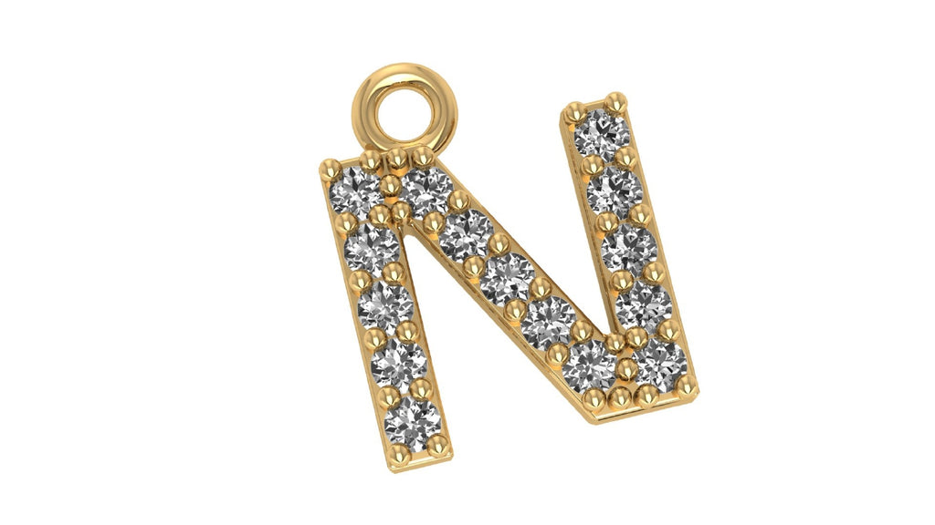 Two Different Style Alphabet Pendants STL Files