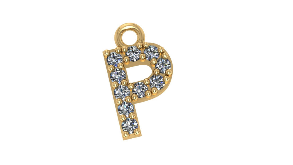 Two Different Style Alphabet Pendants STL Files