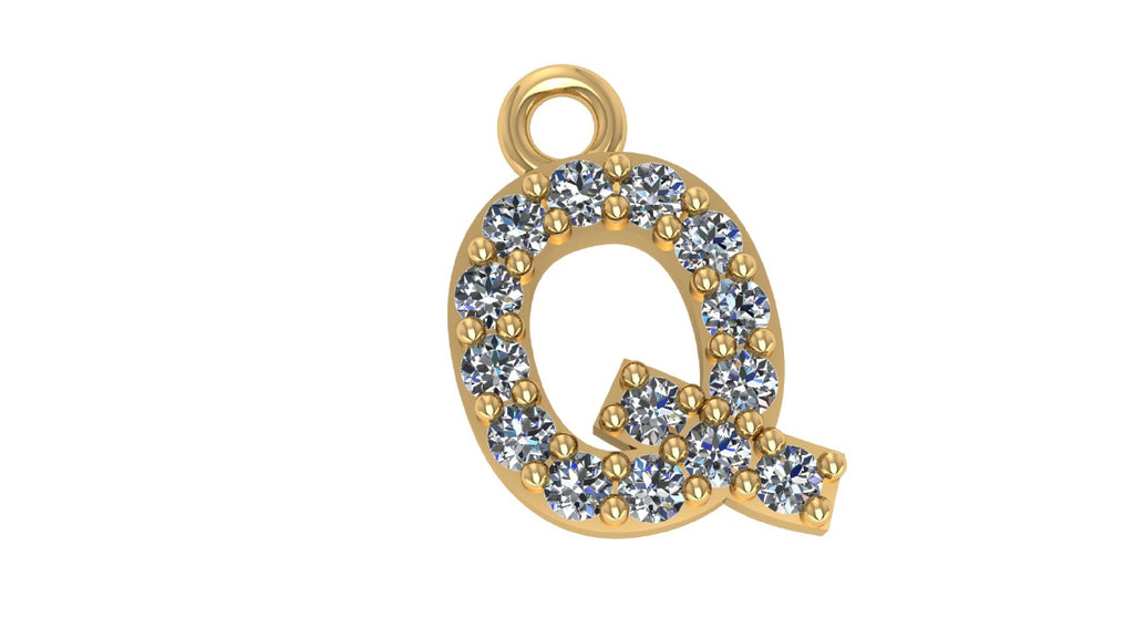 Two Different Style Alphabet Pendants STL Files