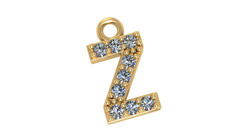 Two Different Style Alphabet Pendants STL Files