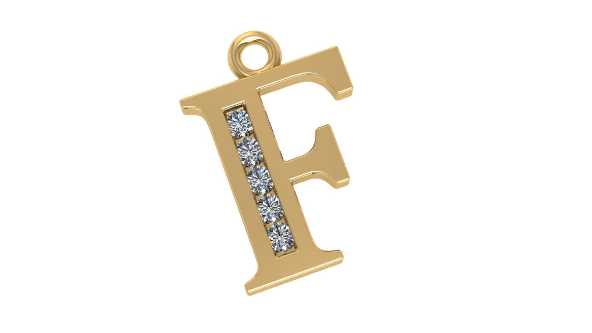 Two Different Style Alphabet Pendants STL Files