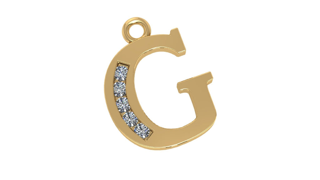 Two Different Style Alphabet Pendants STL Files