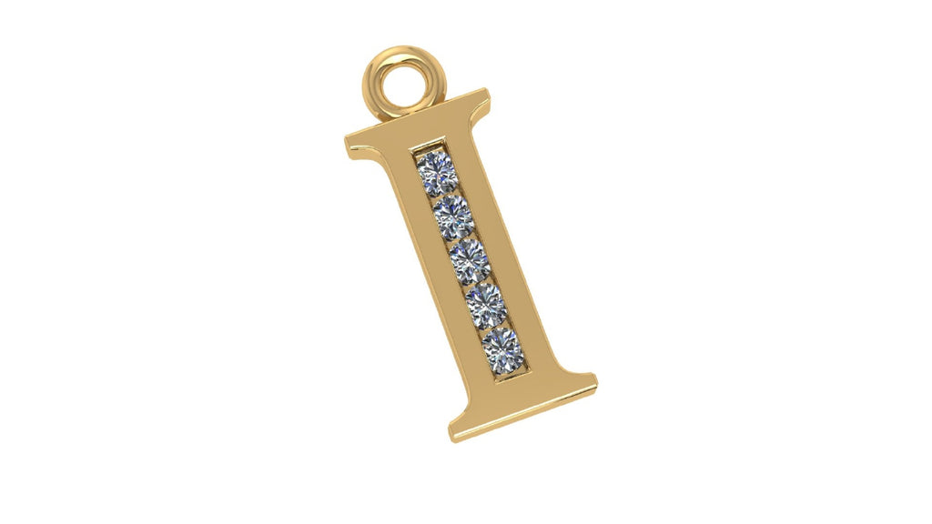 Two Different Style Alphabet Pendants STL Files