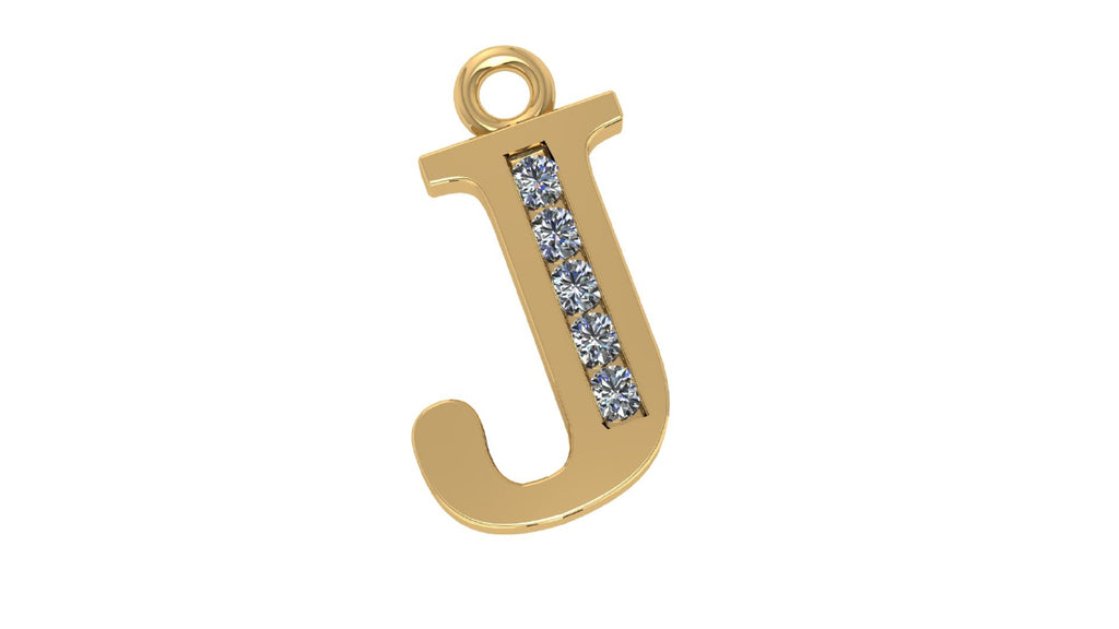 Two Different Style Alphabet Pendants STL Files