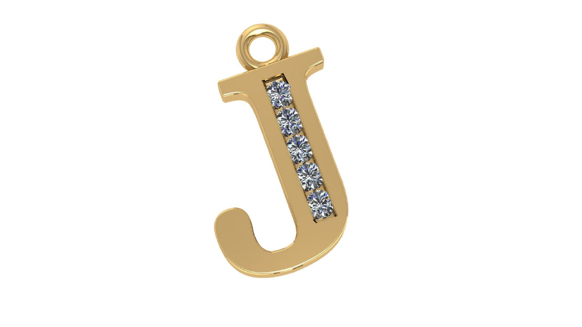 Two Different Style Alphabet Pendants STL Files