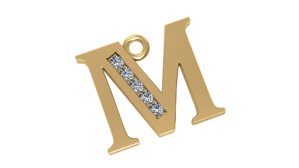 Two Different Style Alphabet Pendants STL Files