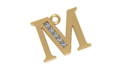 Two Different Style Alphabet Pendants STL Files