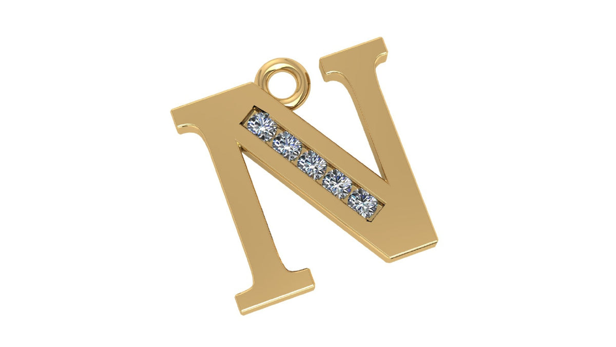 Two Different Style Alphabet Pendants STL Files