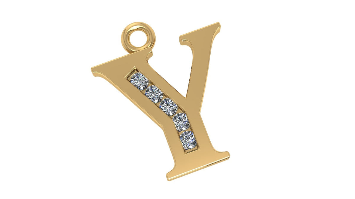 Two Different Style Alphabet Pendants STL Files