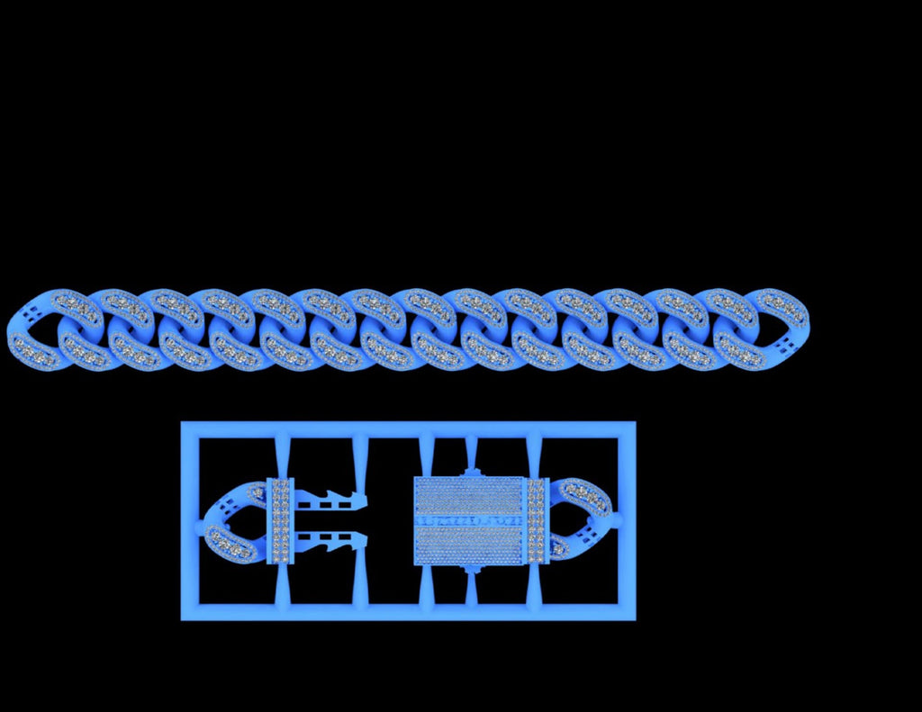 45 Cuban Chains STL & 3DM Files
