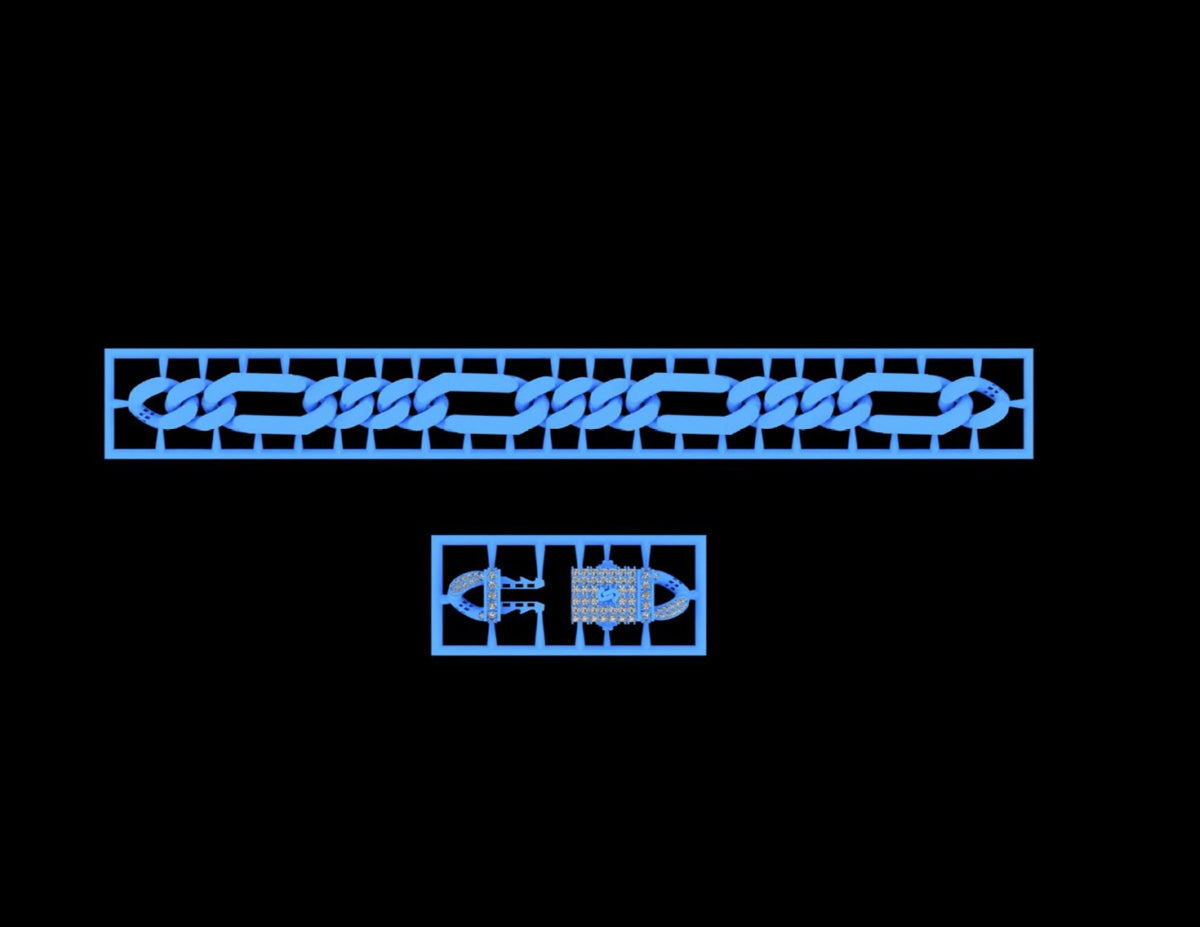 45 Cuban Chains STL & 3DM Files