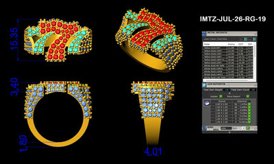 18K number Ring · Turkey Jeweler · 36h