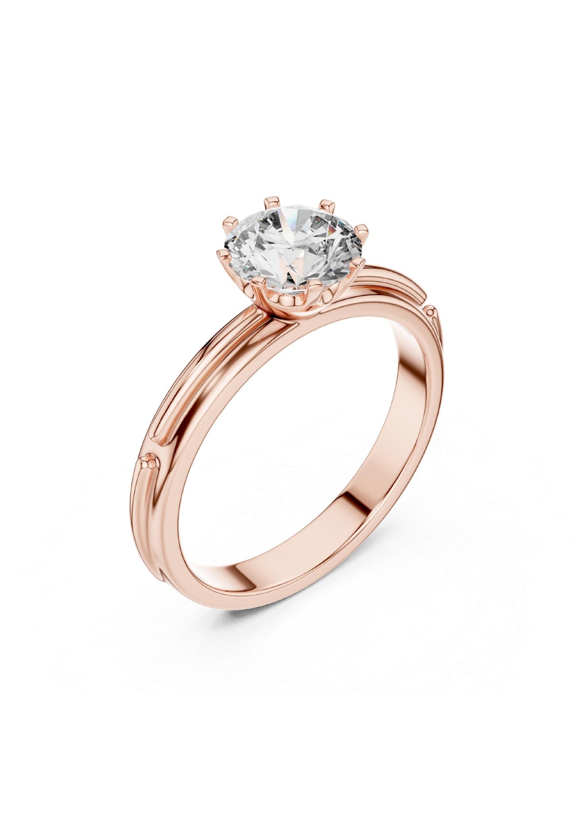 100 Solitaire Rings Fully Rendered STL & 3DM Files