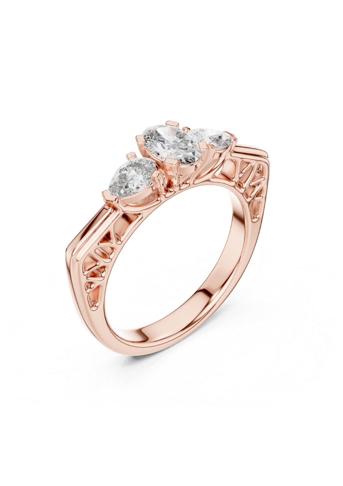 100 Solitaire Rings Fully Rendered STL & 3DM Files