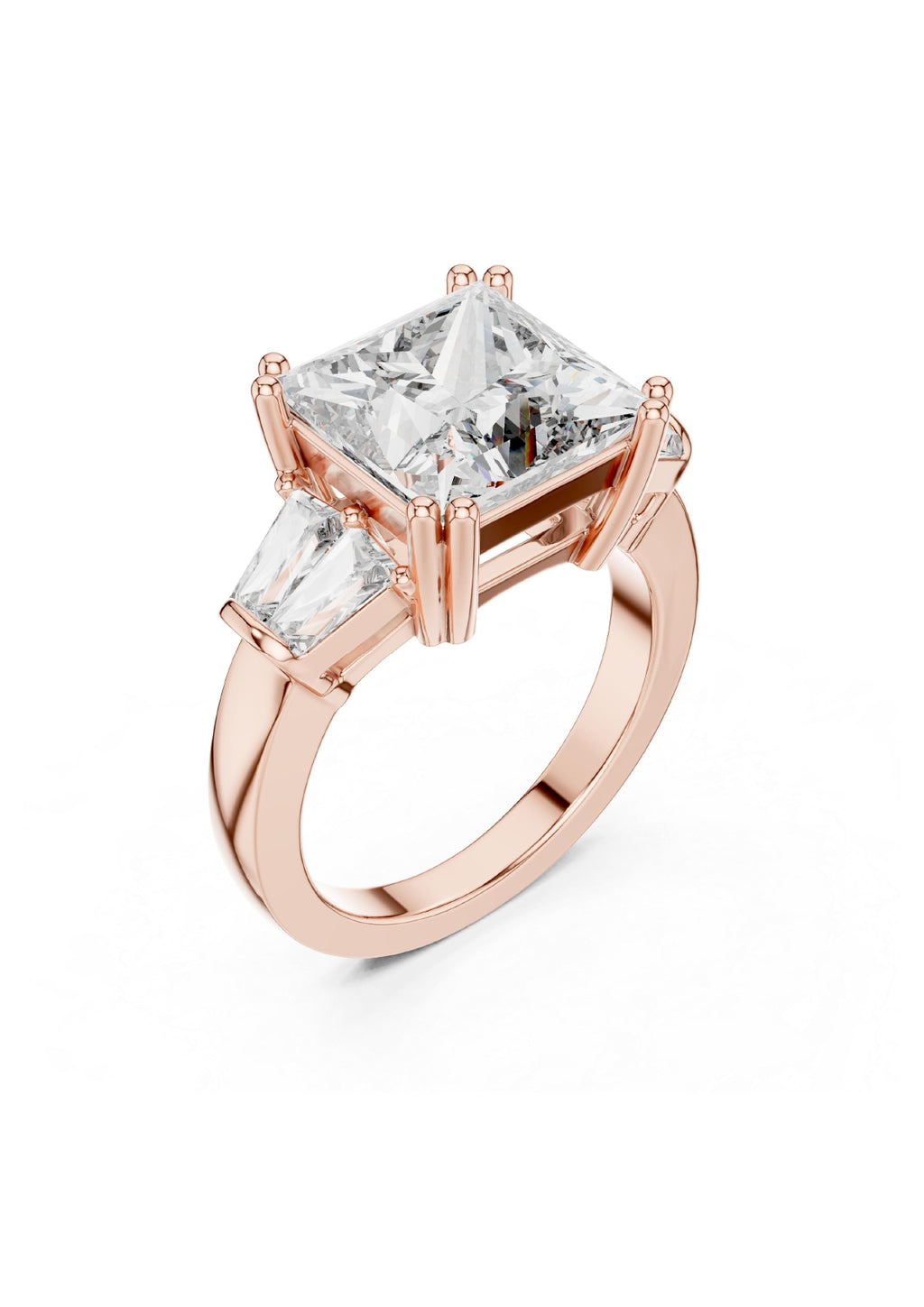 100 Solitaire Rings Fully Rendered STL & 3DM Files