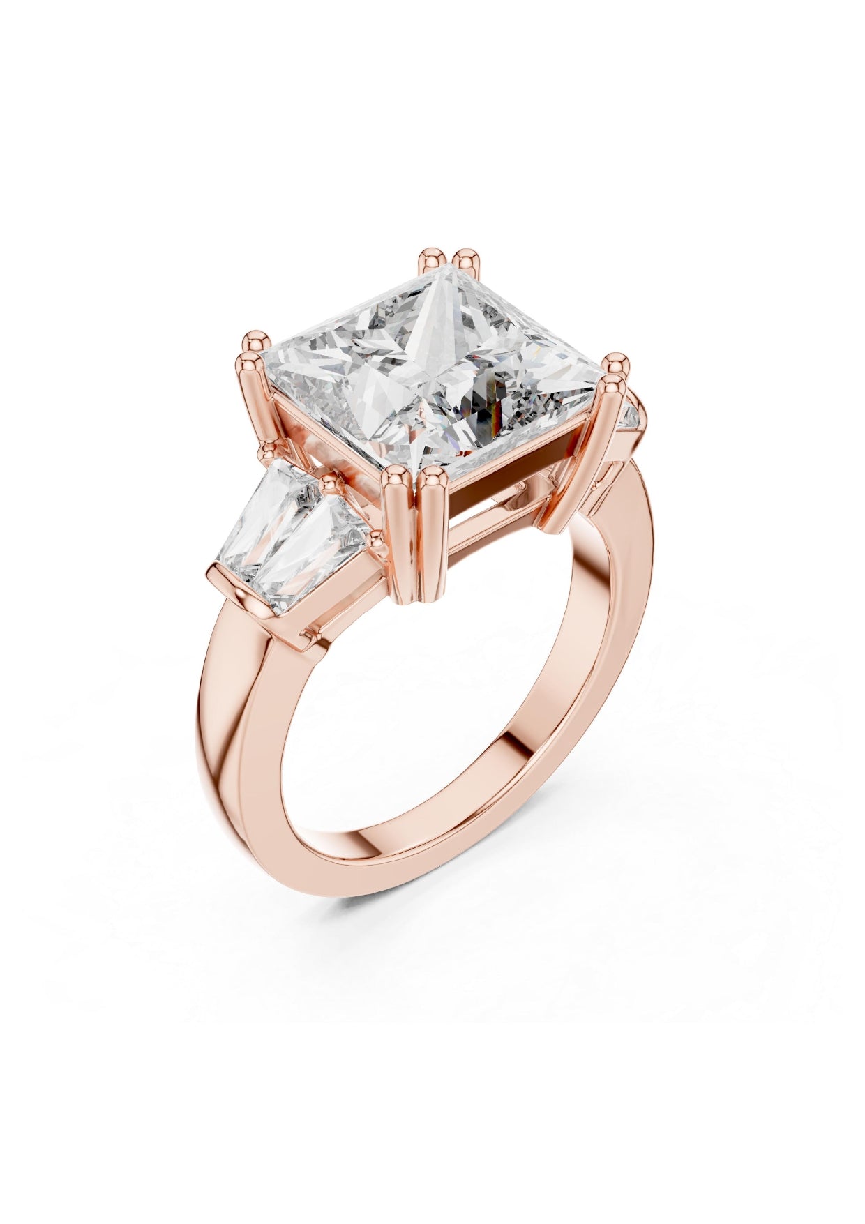 100 Solitaire Rings Fully Rendered STL & 3DM Files