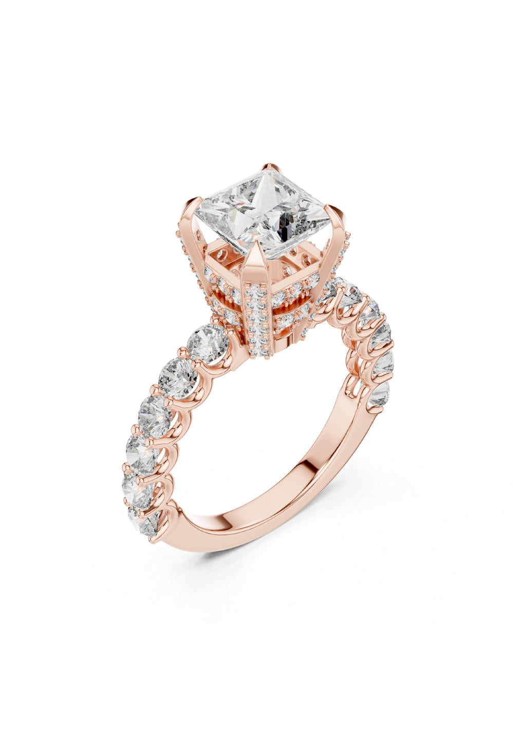 100 Solitaire Rings Fully Rendered STL & 3DM Files