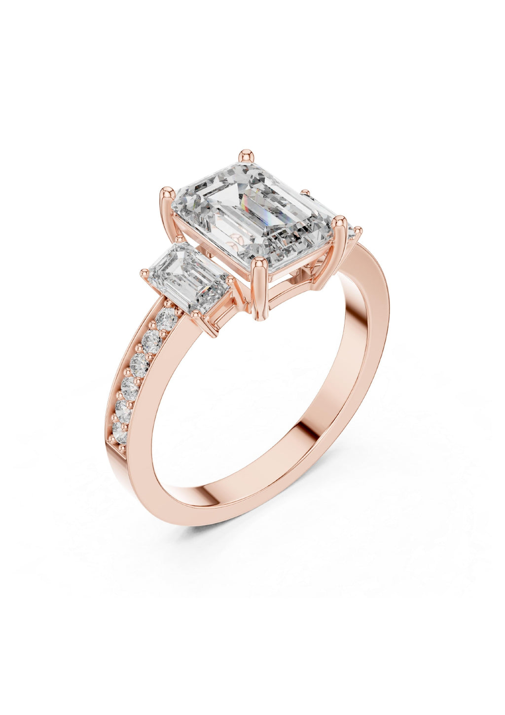 100 Solitaire Rings Fully Rendered STL & 3DM Files