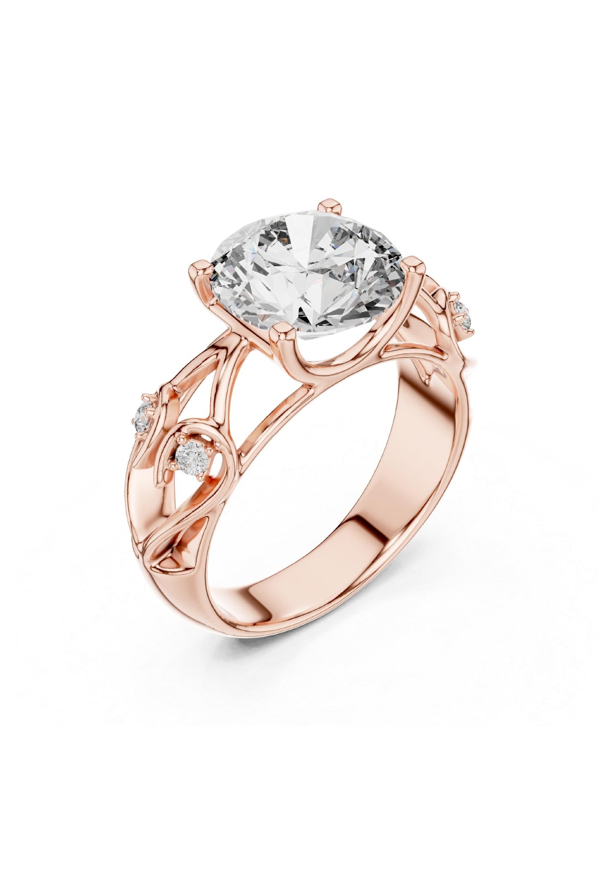100 Solitaire Rings Fully Rendered STL & 3DM Files