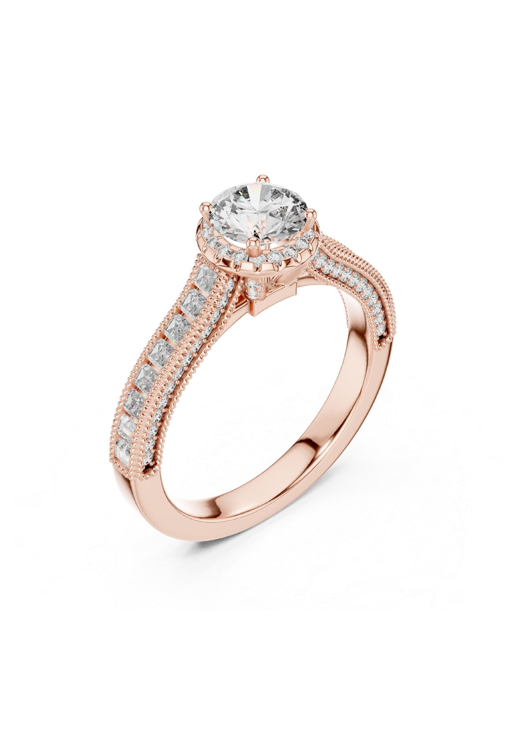 100 Solitaire Rings Fully Rendered STL & 3DM Files