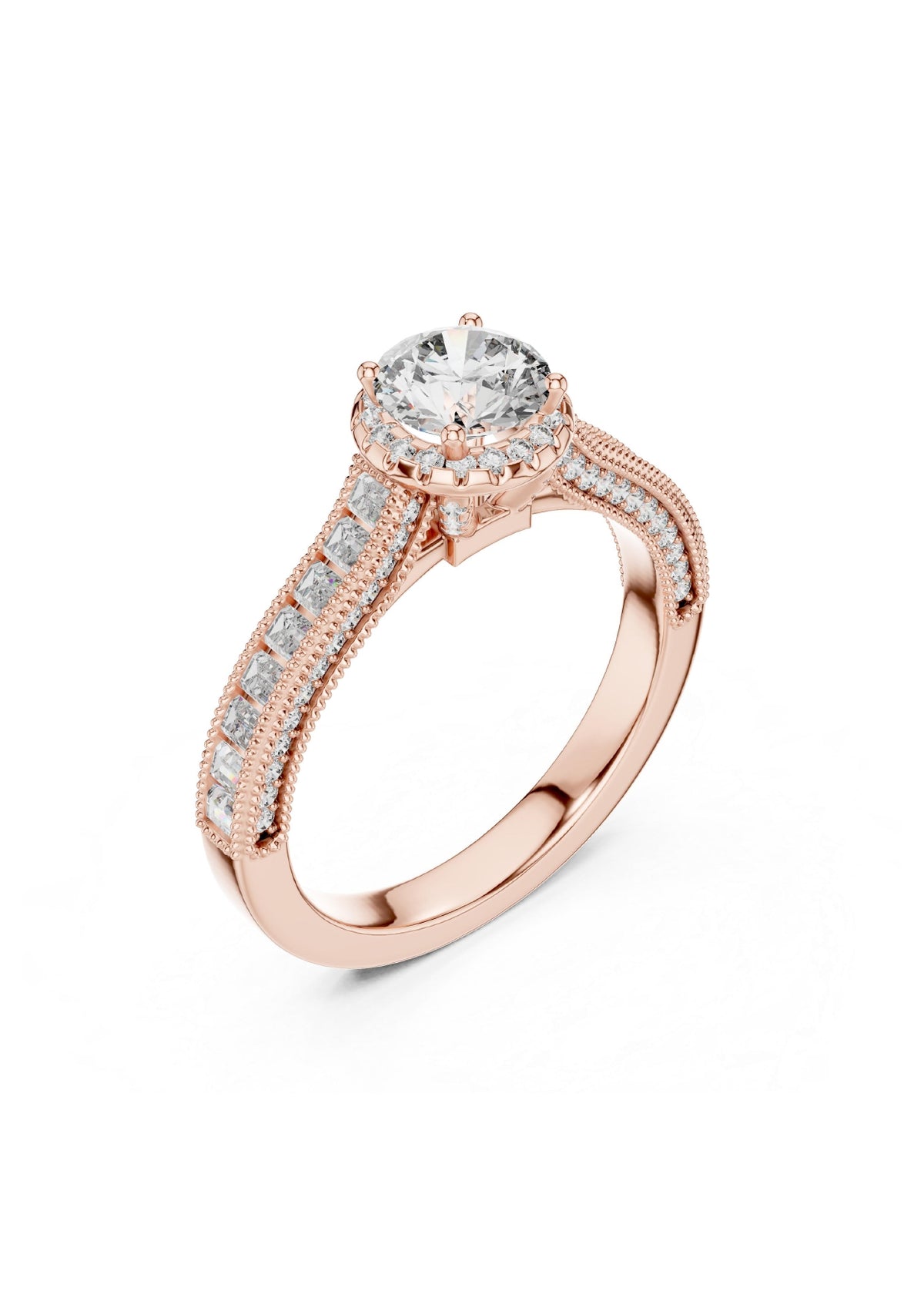 100 Solitaire Rings Fully Rendered STL & 3DM Files