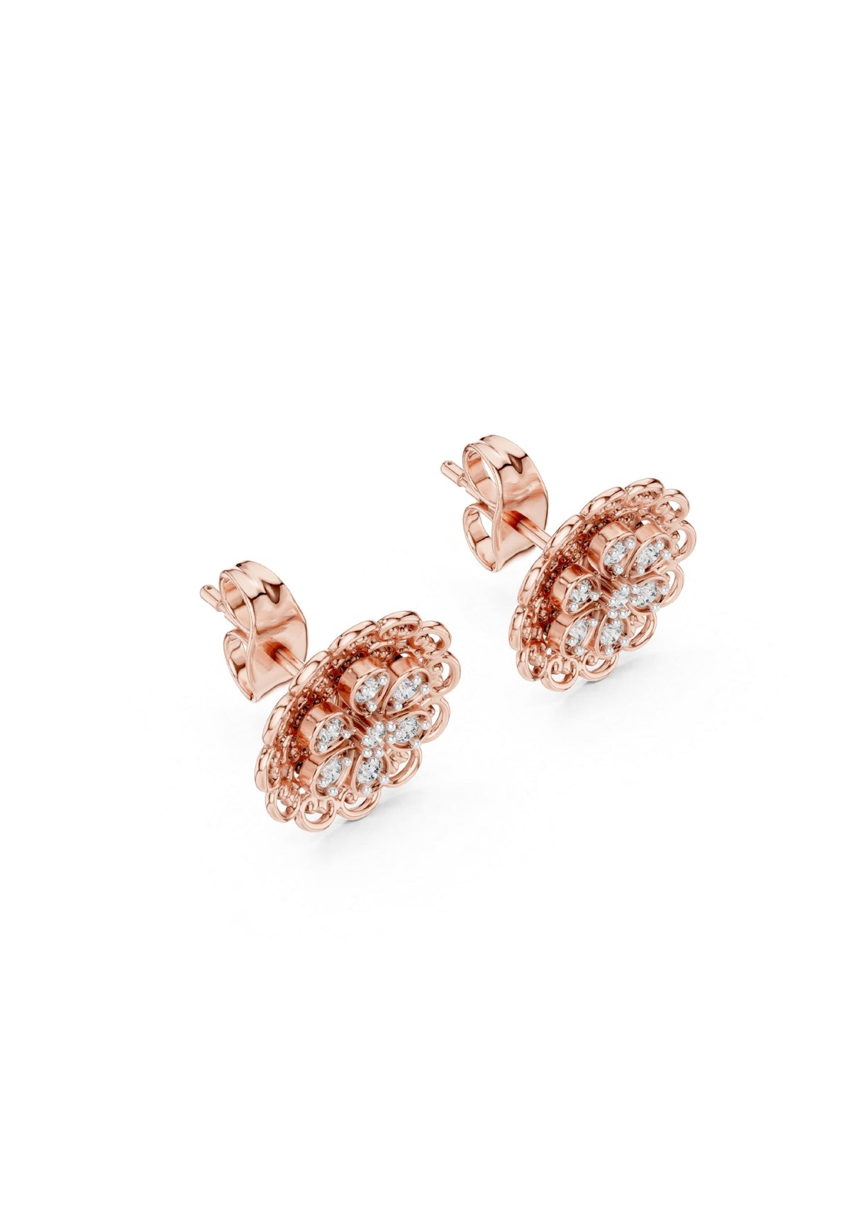 99 Solitaire Earrings Fully Rendered STL & 3DM FIles