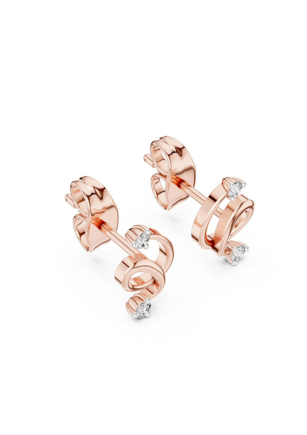 99 Solitaire Earrings Fully Rendered STL & 3DM FIles
