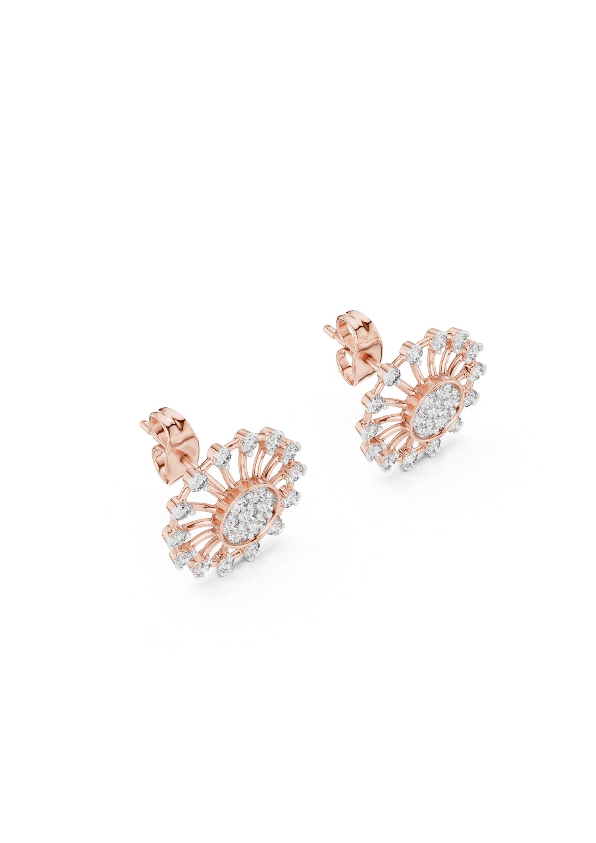 99 Solitaire Earrings Fully Rendered STL & 3DM FIles