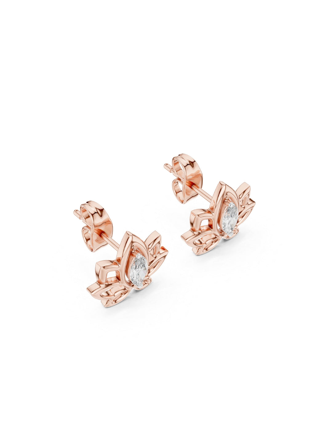 99 Solitaire Earrings Fully Rendered STL & 3DM FIles